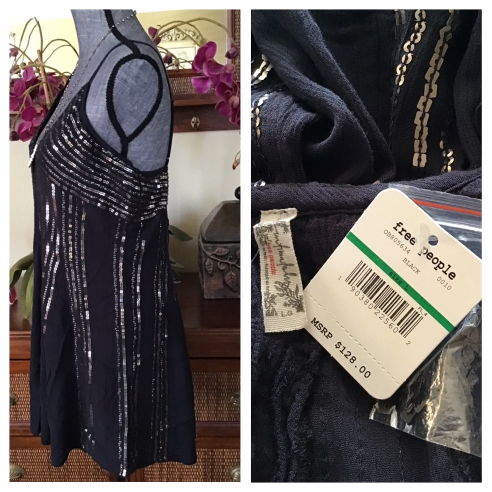 Free People Here She Is Embellished MinI.  NWT. - Picture 6 of 8